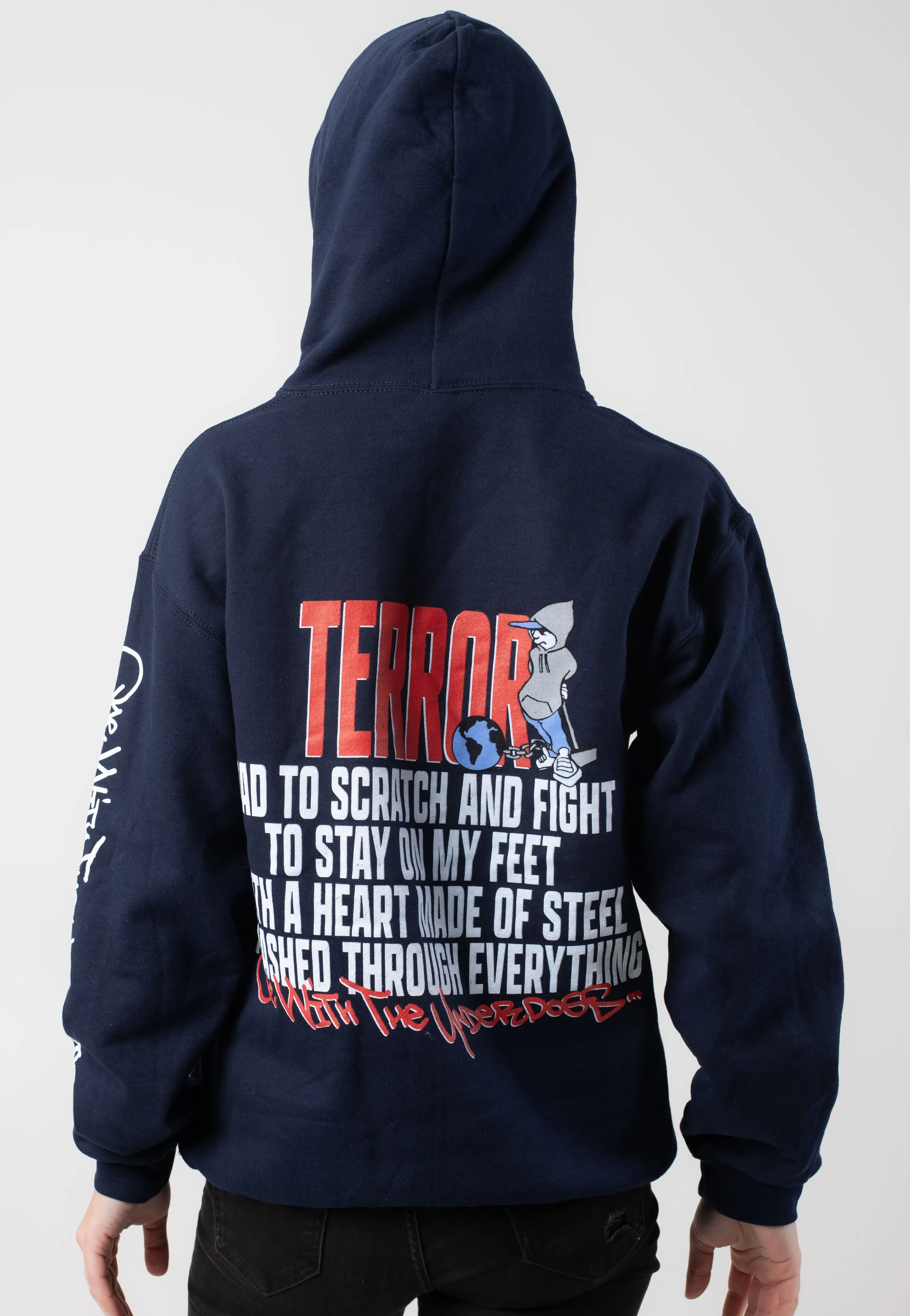 Terror - Scratch And Fight Navy - Hoodie