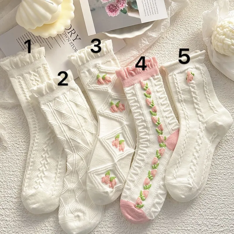 Textured Angelic Socks