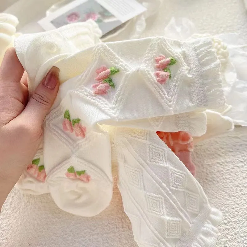 Textured Angelic Socks