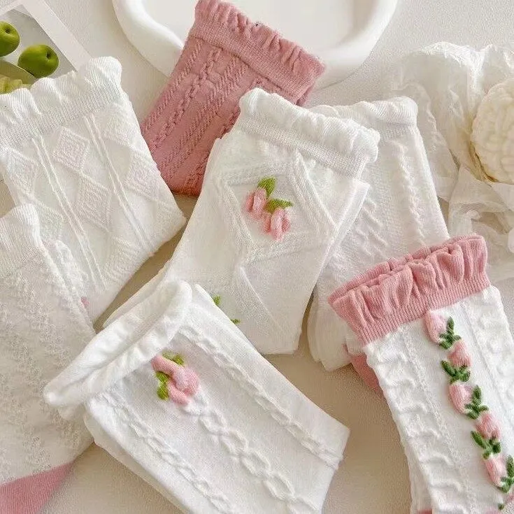 Textured Angelic Socks