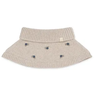 That's Mine Pistachio Shell Melange Gorgette Knitted Neck warmer Blueberry