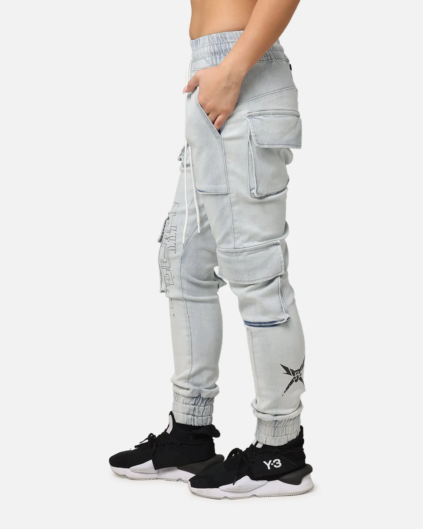 The Anti Order Blueprint Denim Joggers Superwash Blue