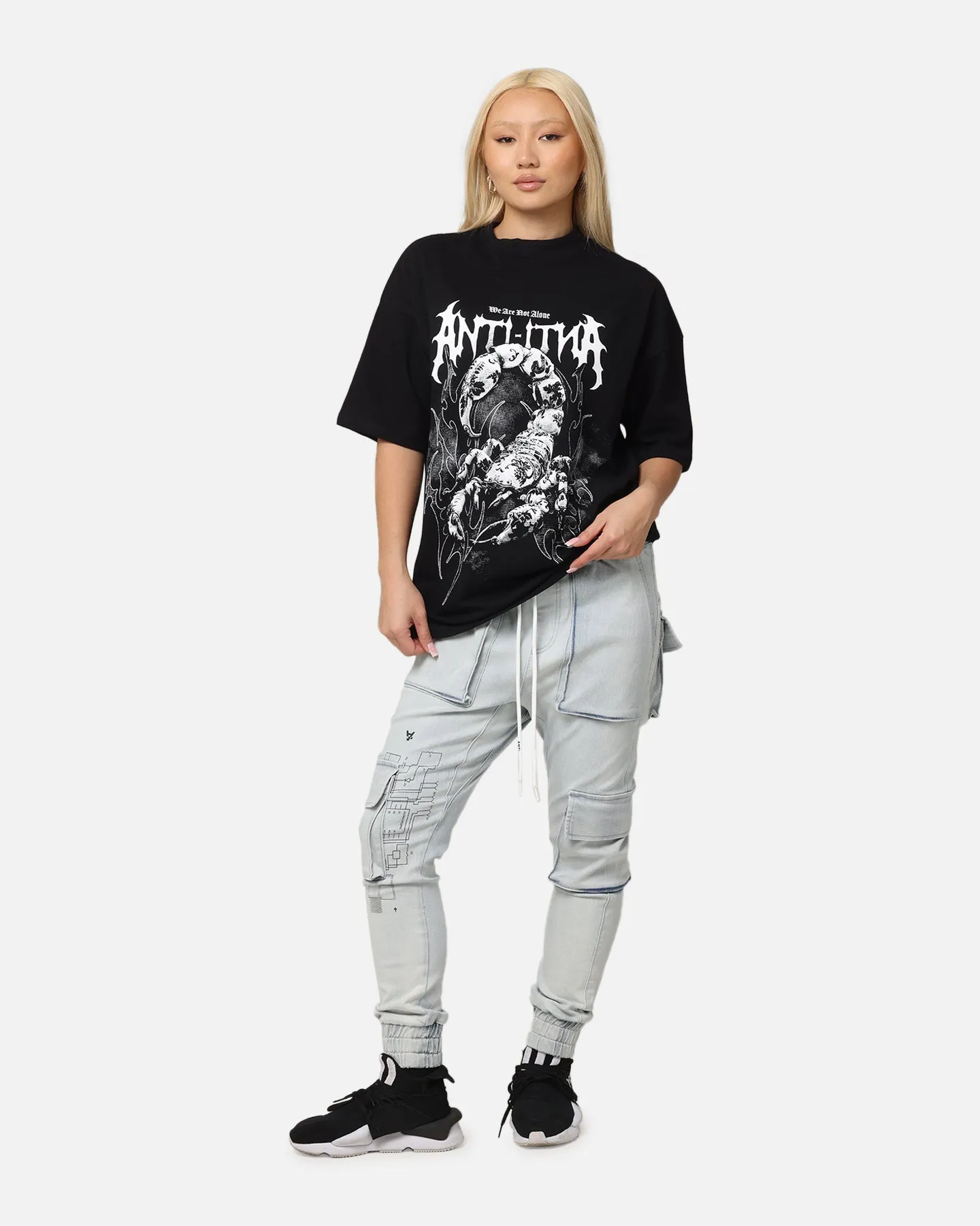 The Anti Order Blueprint Denim Joggers Superwash Blue