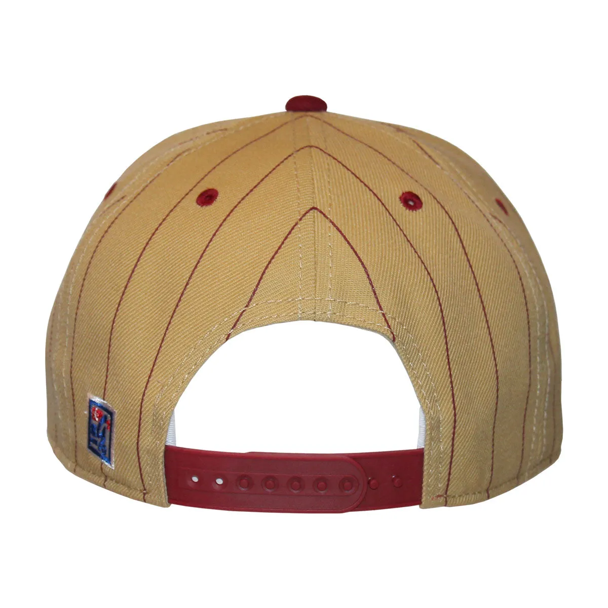The Game Men's Florida State University Seminoles Design Adjustable Pinstripe Snapback Cap - Garnet/Gold