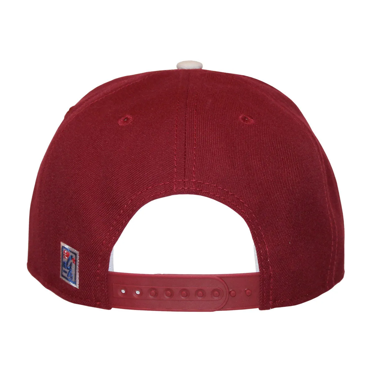 The Game Men's Florida State University Seminoles Design Adjustable Snapback Cap - Garnet/White