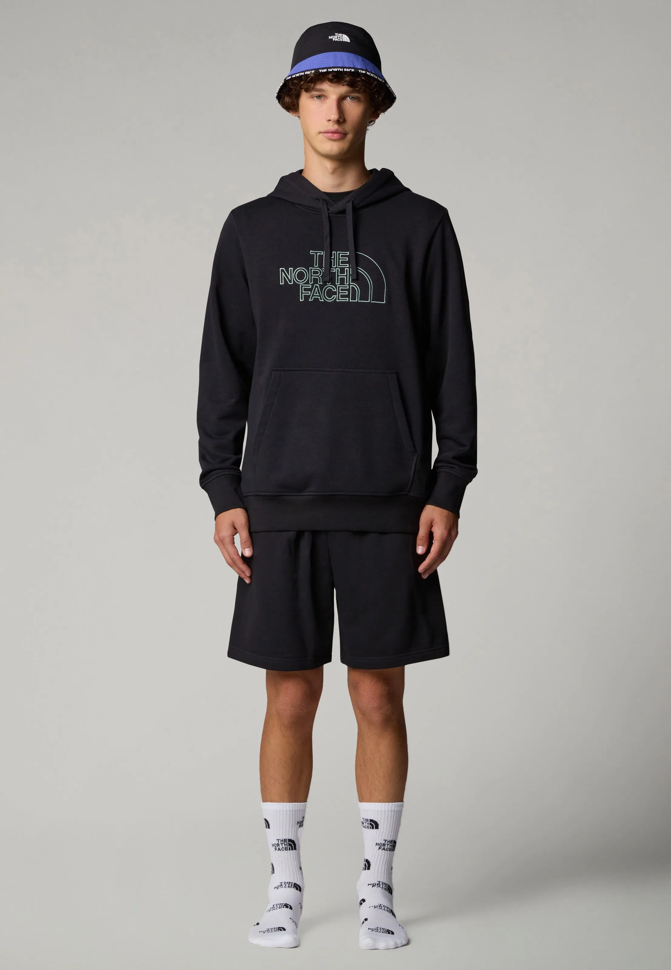 The North Face - Drew Peak Light TNF Black/Duck Green - Hoodie