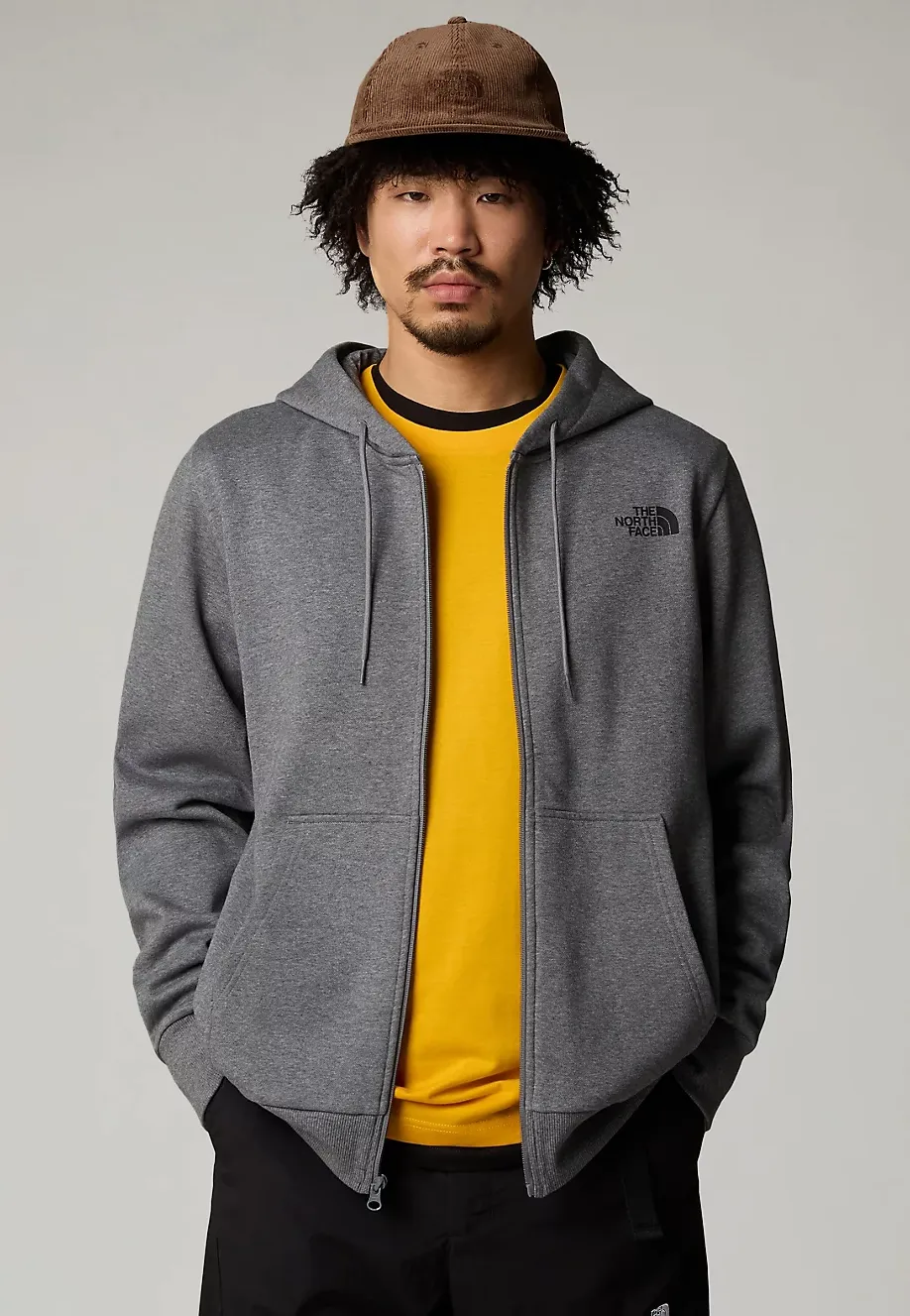 The North Face - Simple Dome Full Zip Tnf Mediumgrey Heather - Zipper