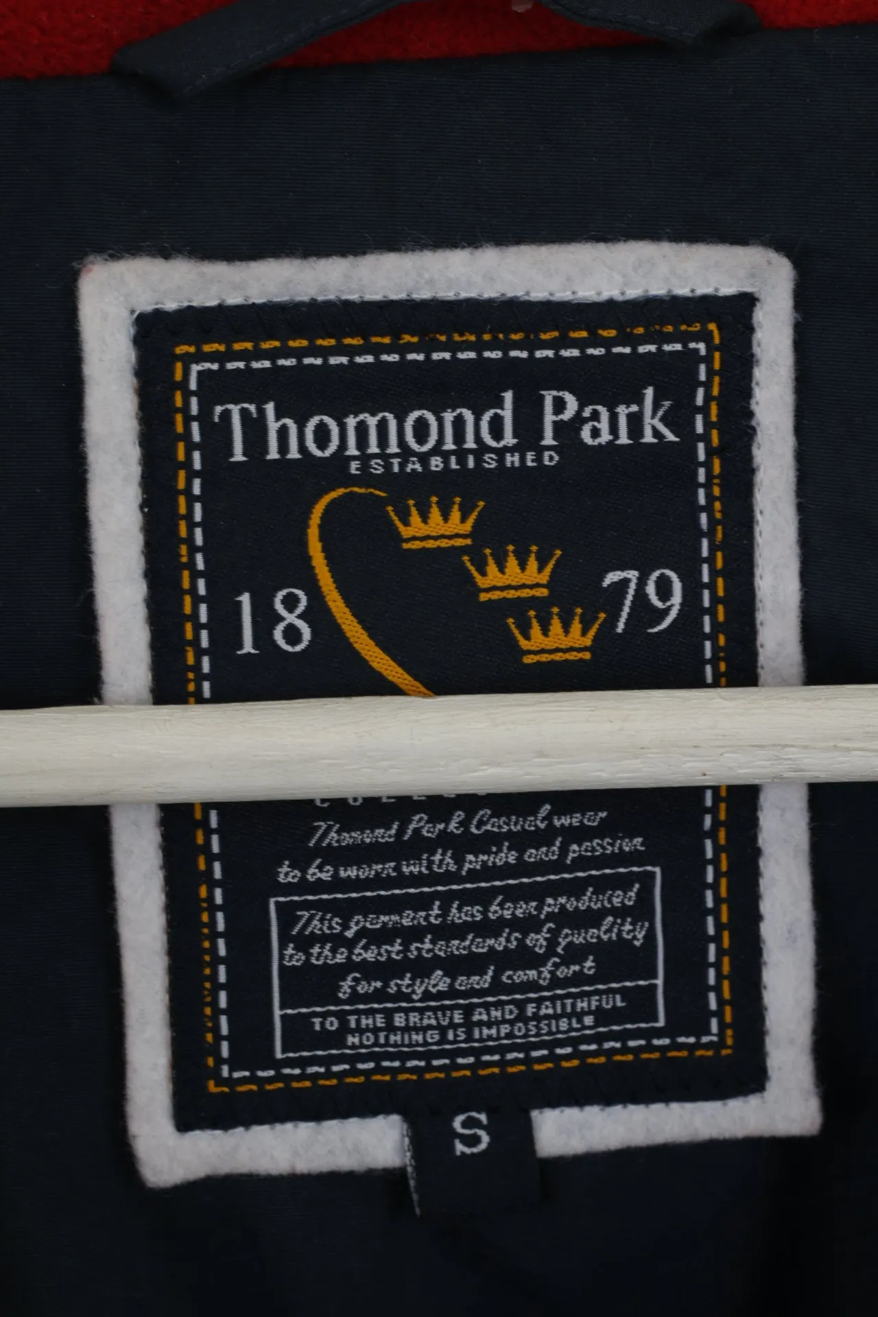 Thomond Park Men S Jacket Navy HarringtonMunster Rugby Fleece Lined Top