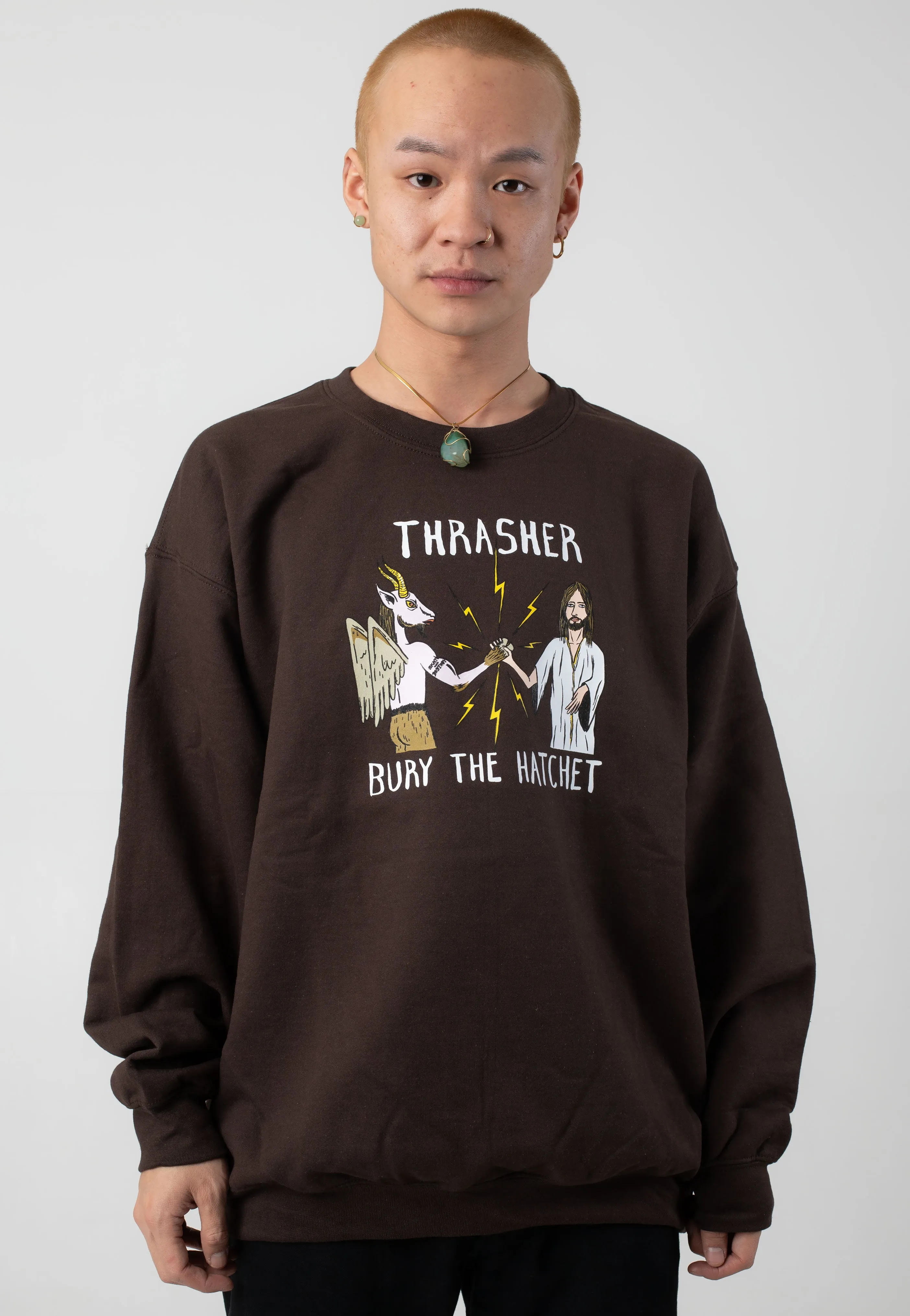 Thrasher x Toy Machine - B.T.H. Dark Chocolate - Sweater