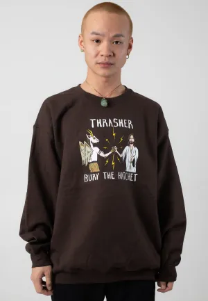 Thrasher x Toy Machine - B.T.H. Dark Chocolate - Sweater