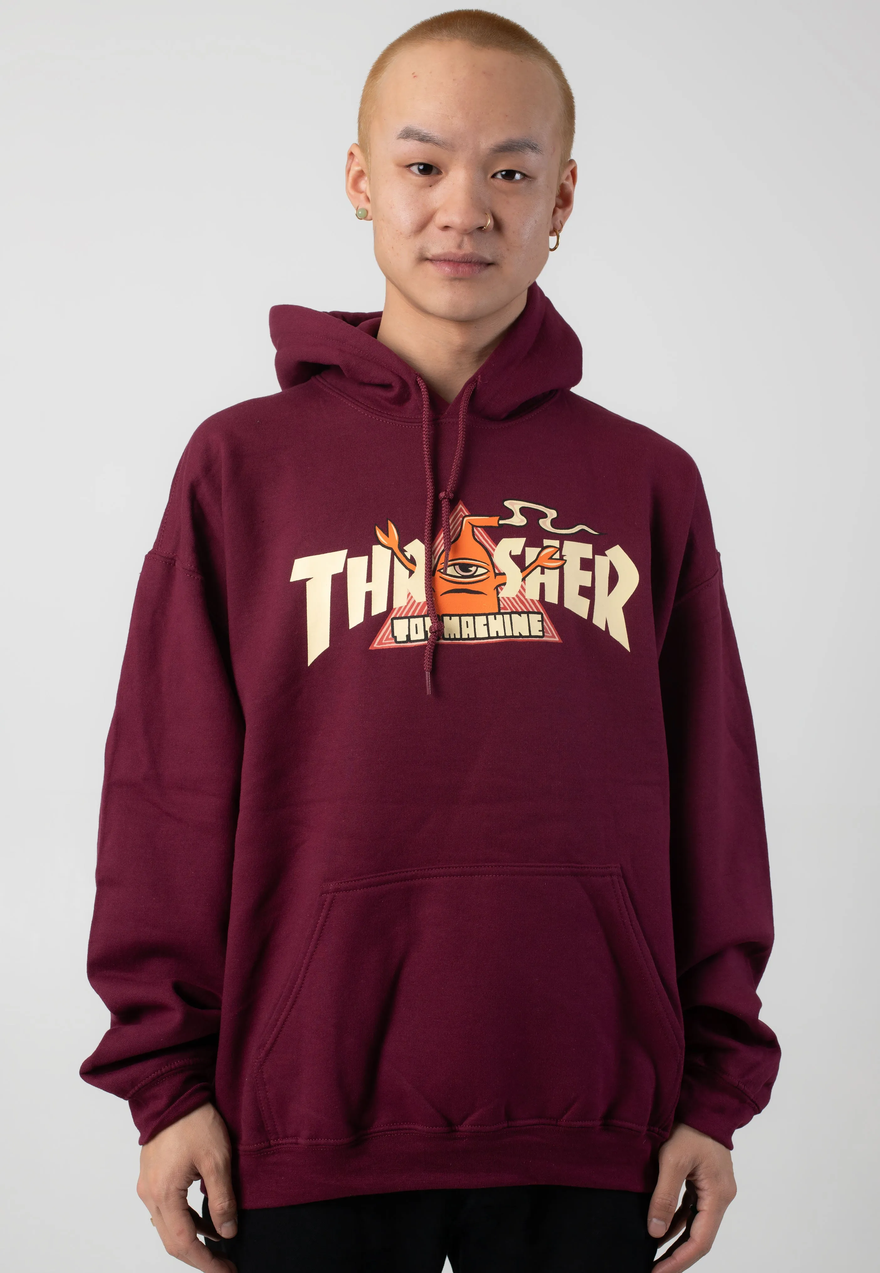 Thrasher x Toy Machine - Vortex Maroon - Hoodie
