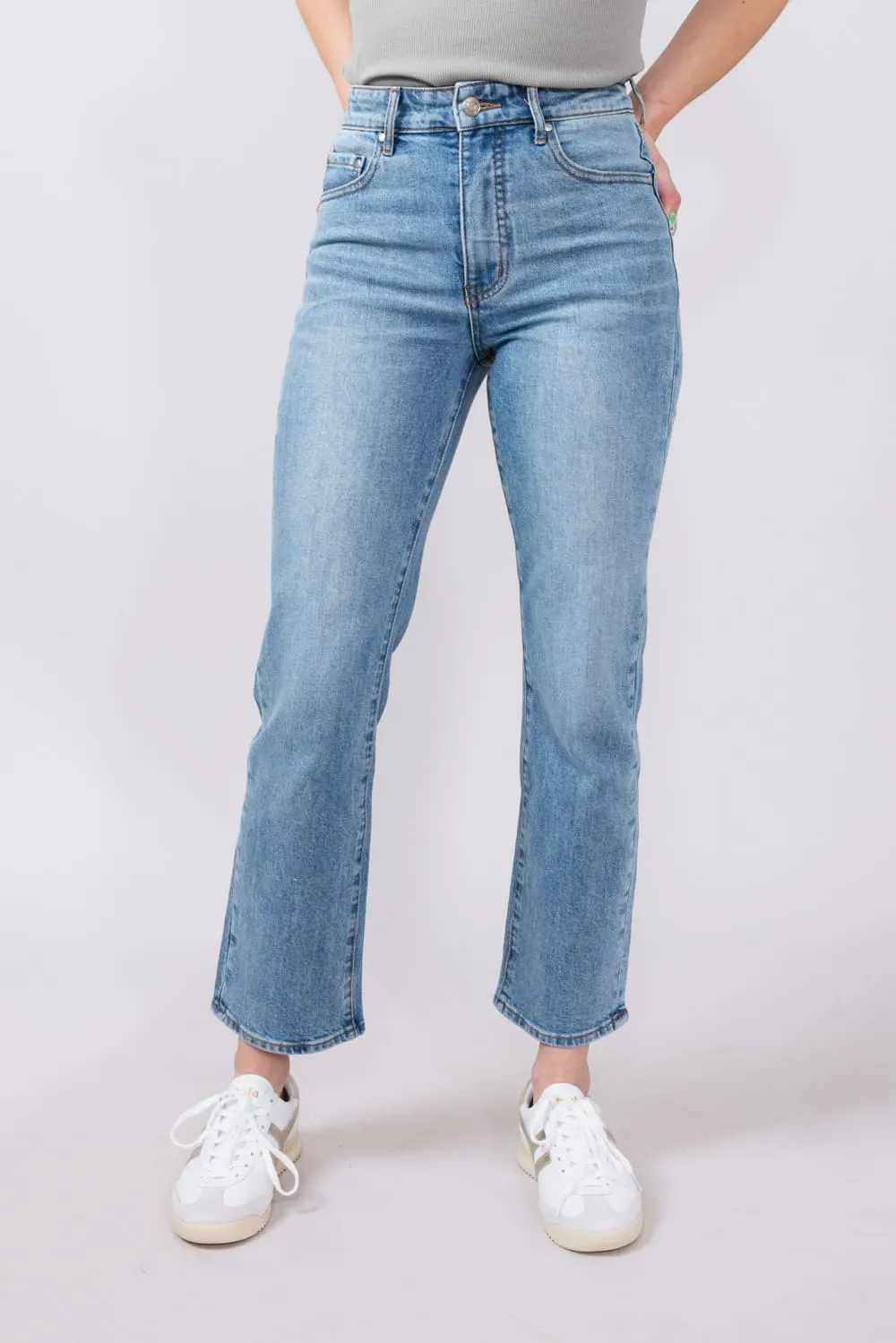 Thread & Supply High Rise Charlie Vintage Kick Flare Jeans for Women | B2377VSDTS-MEDIUMWASH