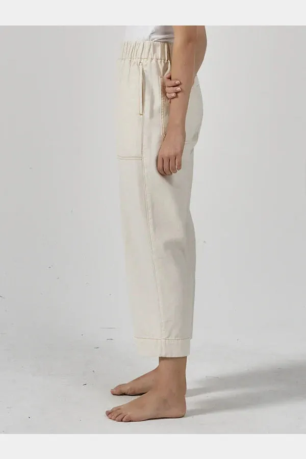 Thrills ease utility pant - heritage white/citrus