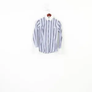 TM Lewin Women 8 S Casual Shirt Striped Buttons Down Collar Long Sleeve  Top