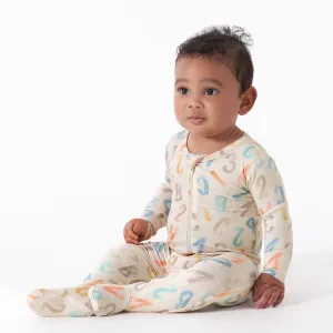 Toddler Alphabet Soup Buttery Soft Viscose Made from Eucalyptus Snug Fit Footed Pajamas Gerber Childrenswea