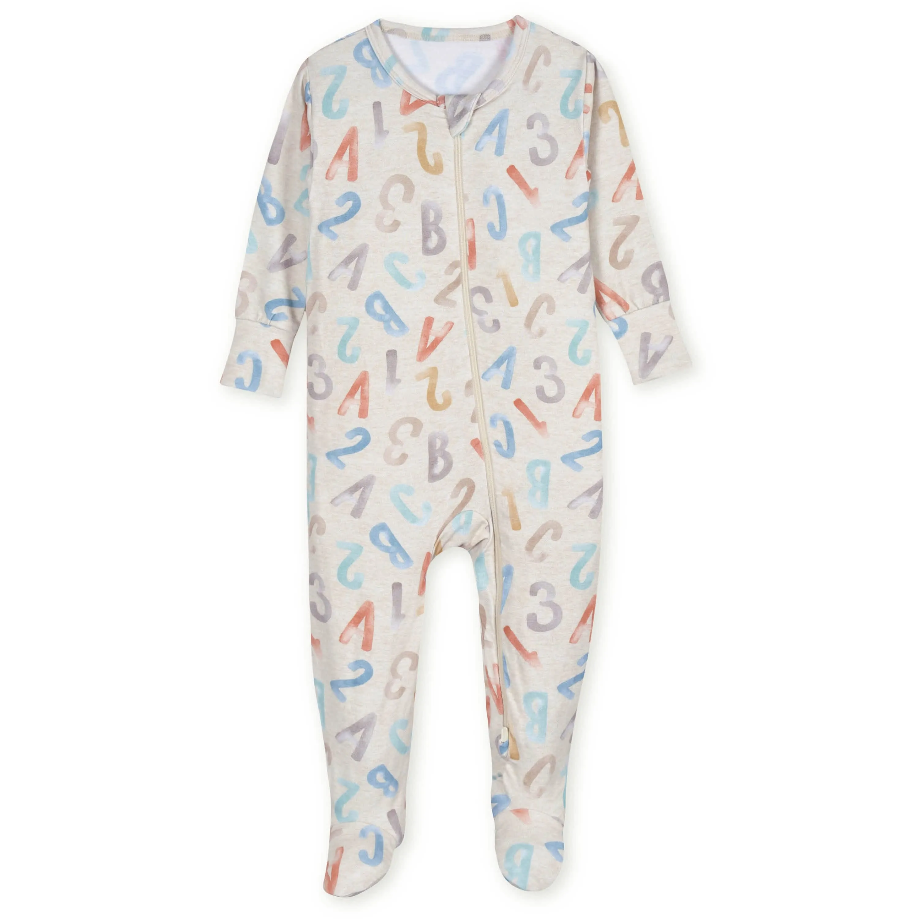 Toddler Alphabet Soup Buttery Soft Viscose Made from Eucalyptus Snug Fit Footed Pajamas Gerber Childrenswea