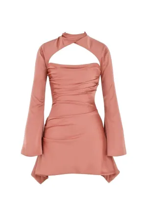 Toira Rose Draped Corset Dress by House of CB