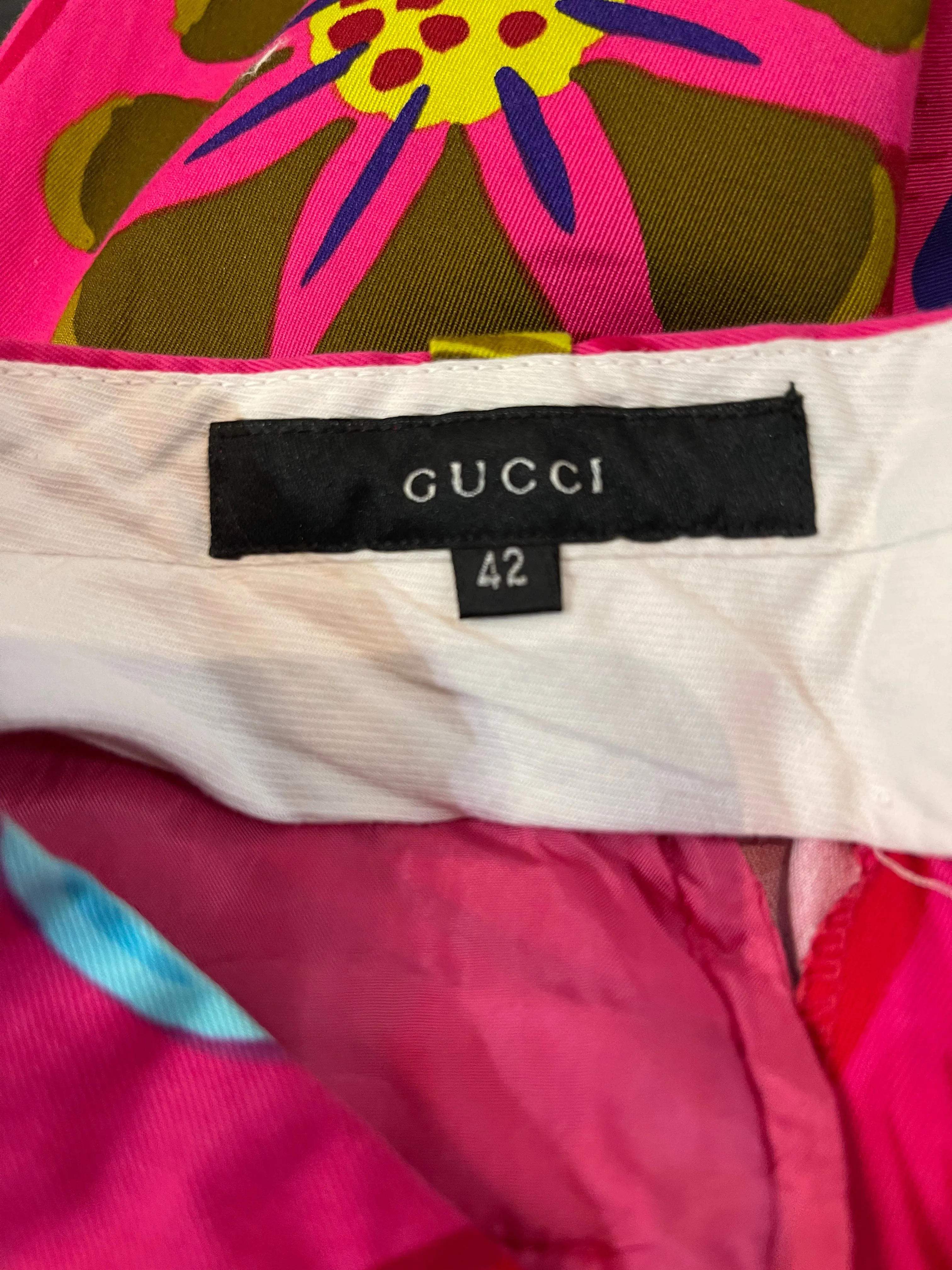 Tom Ford for Gucci S/S 1999 Pink Tropical Floral Pants, NWT