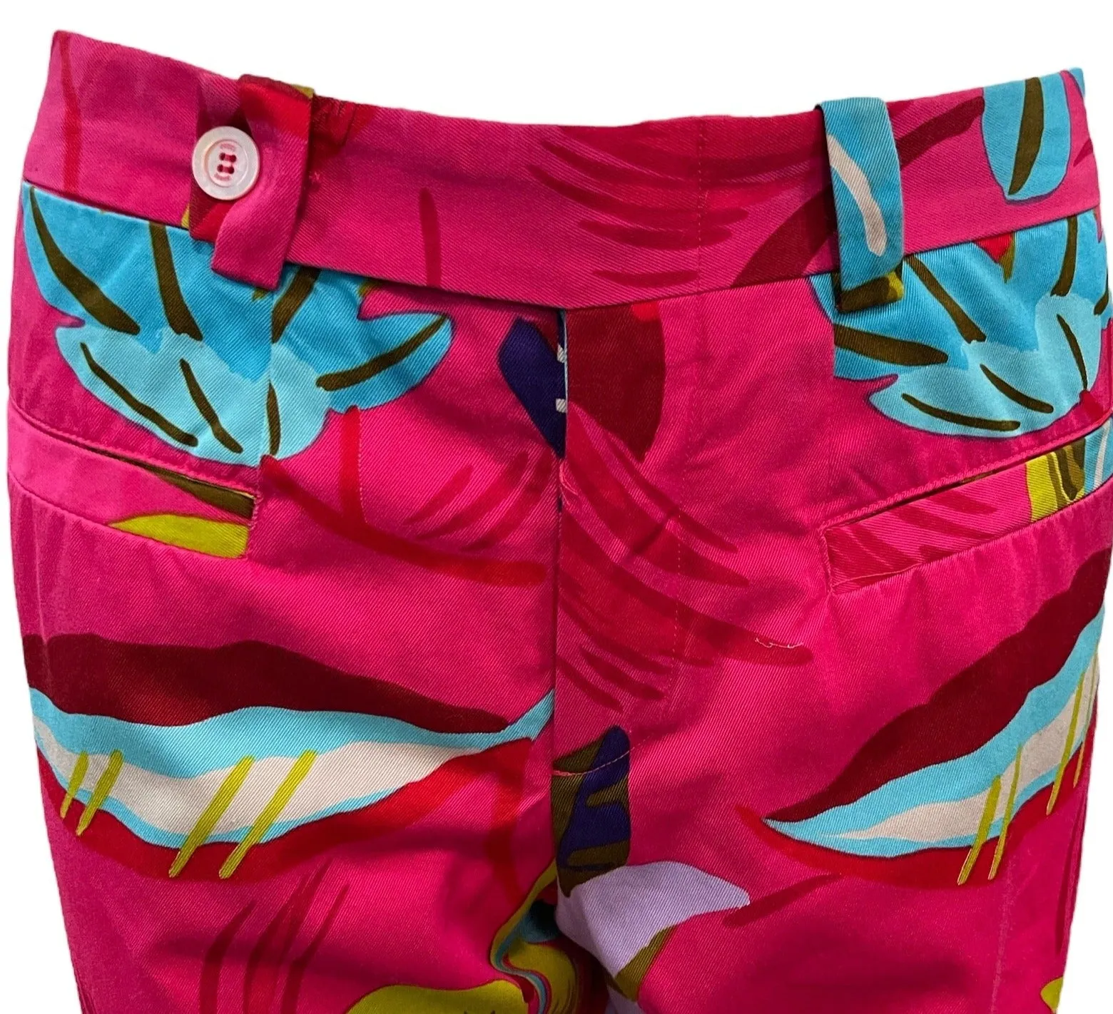 Tom Ford for Gucci S/S 1999 Pink Tropical Floral Pants, NWT