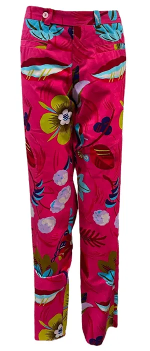 Tom Ford for Gucci S/S 1999 Pink Tropical Floral Pants, NWT