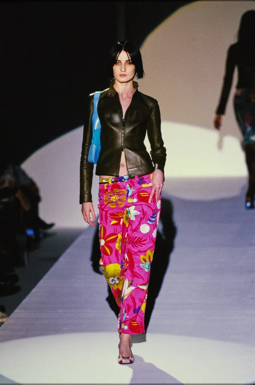 Tom Ford for Gucci S/S 1999 Pink Tropical Floral Pants, NWT