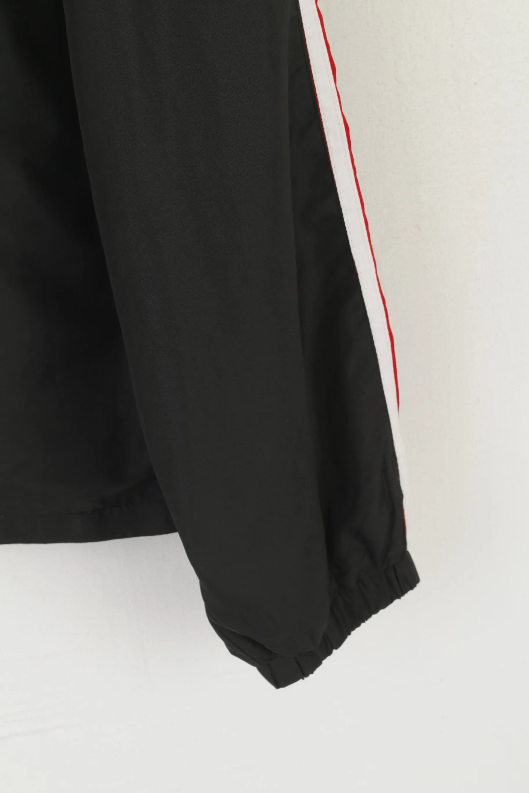 Trekker Sport Men XL Jacket Black Vintage Lightweight Sportswear Full Zip Top