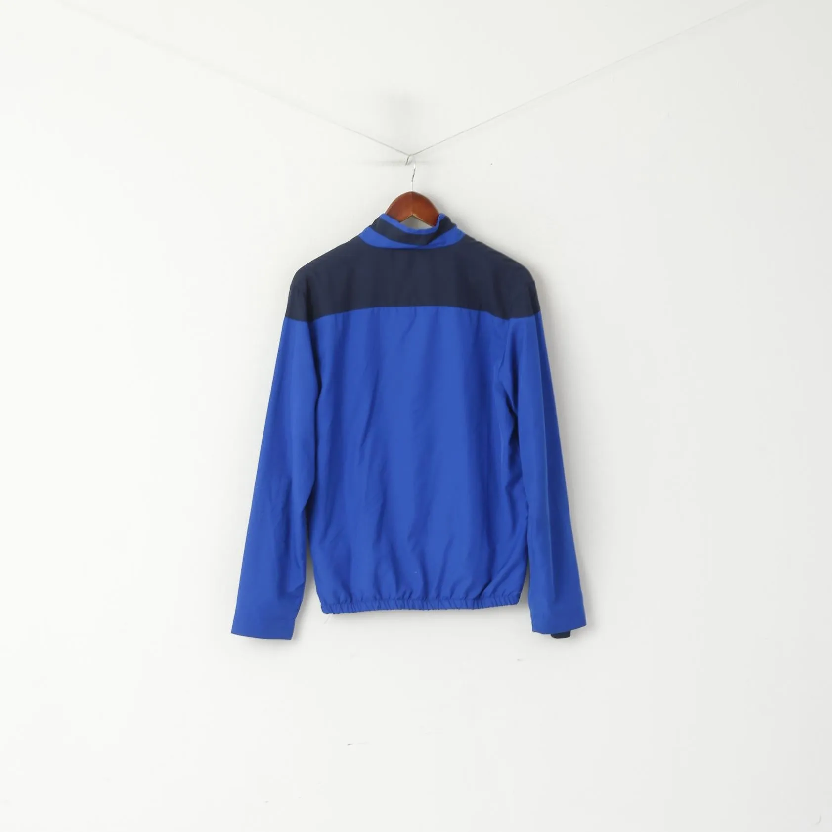 Umbro Men S Jacket Blue Lightweight Activewear Mesh Lined Zip Up Sport Training Top