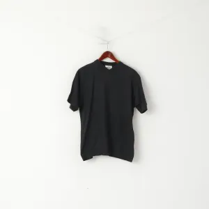 Umbro Men S Shirt Black Cotton V Neck Emroidered Logo Classic Vintage Top