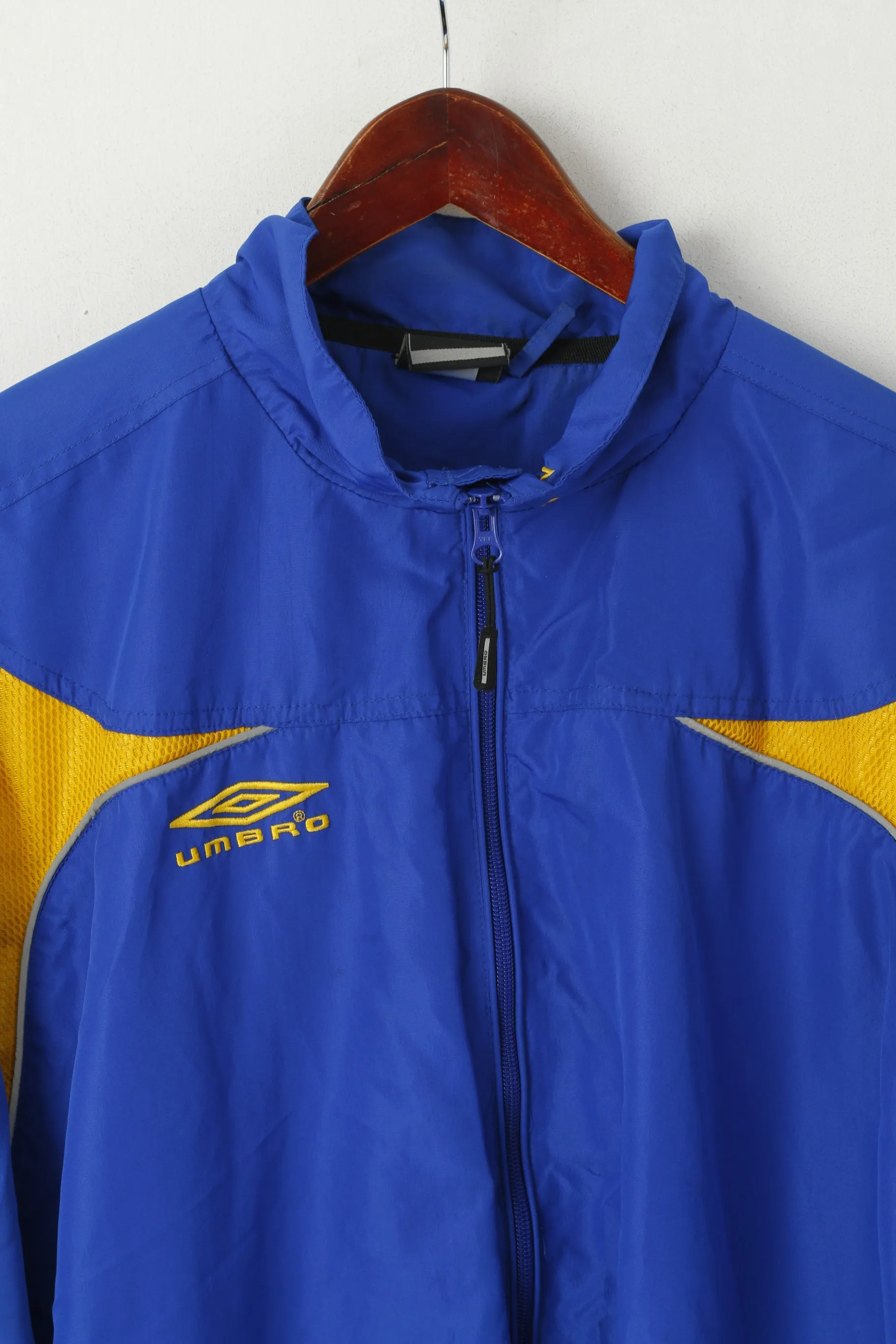 Umbro Men XXL Jacket Blue Activewear Innebandy Full Zipper Full Zipper Sport Top