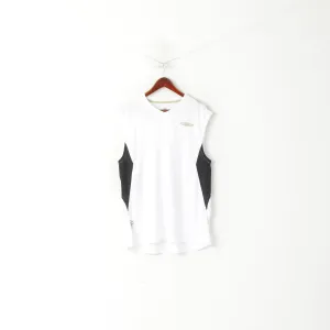 Umbro Men XXL Shirt White Diamond Pro Series Sleeveless Sport Training Jersey Top