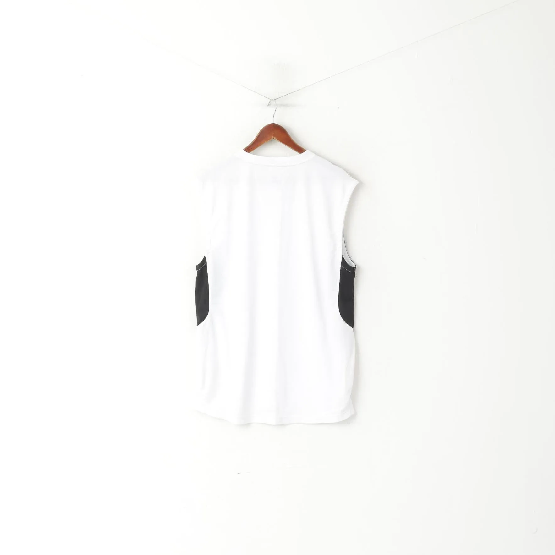 Umbro Men XXL Shirt White Diamond Pro Series Sleeveless Sport Training Jersey Top