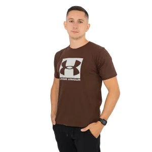 Under Armour Men Logo Print Sportstyle Brown Short Sleeve T-shirt