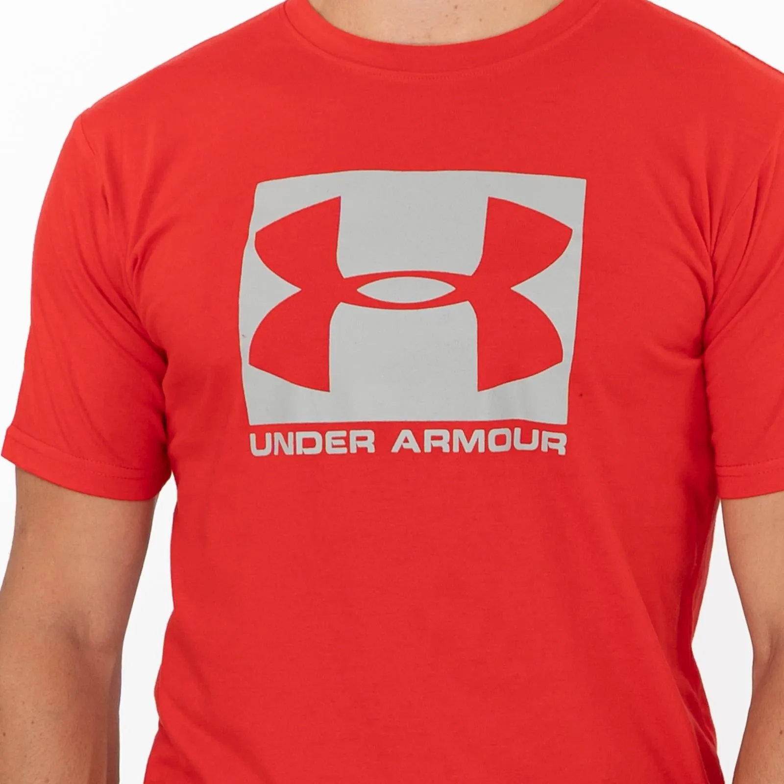 Under Armour Men Logo Print Sportstyle Red Short Sleeve T-shirt