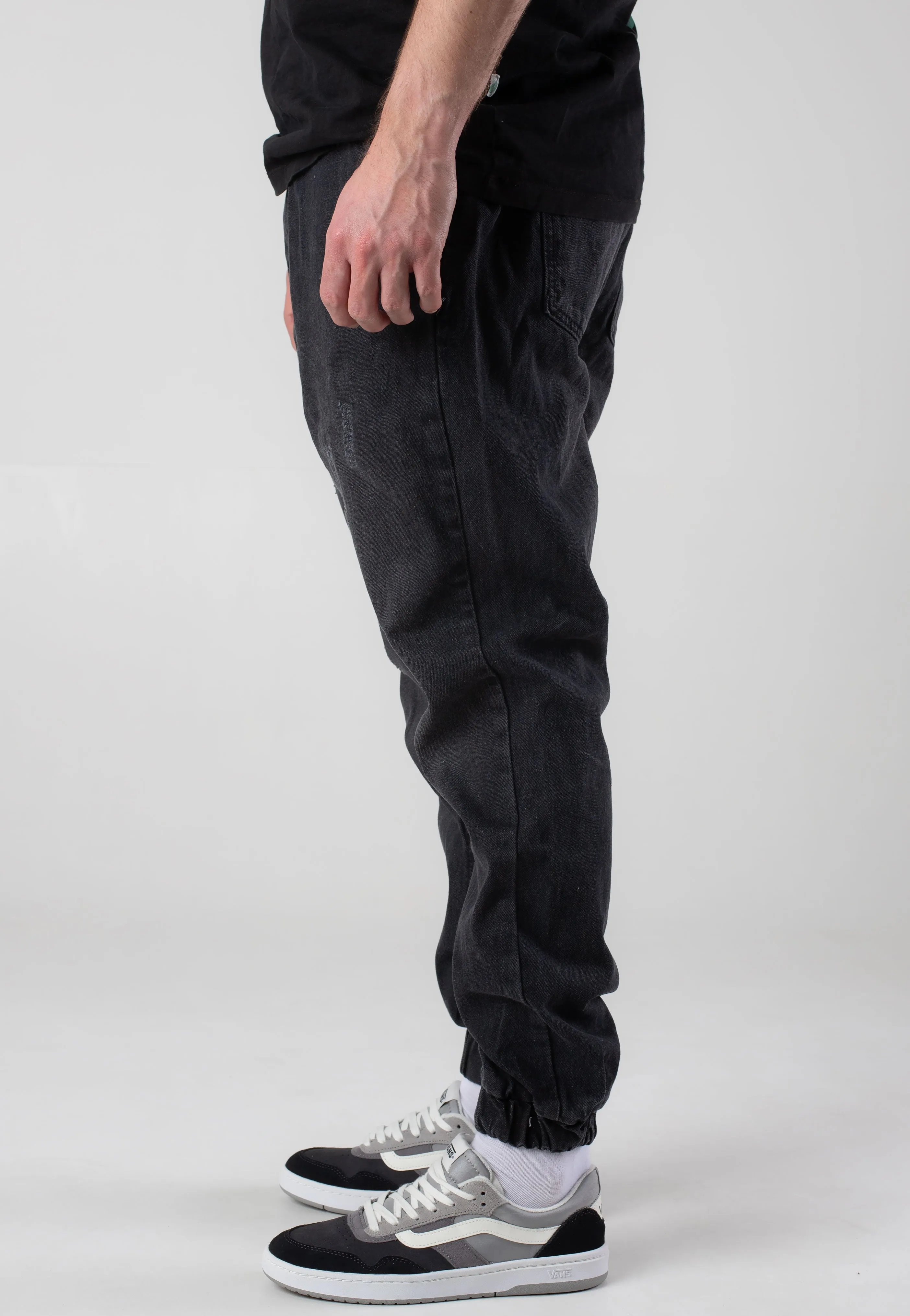 Urban Classics - Jogg Denim Black Washed - Pants