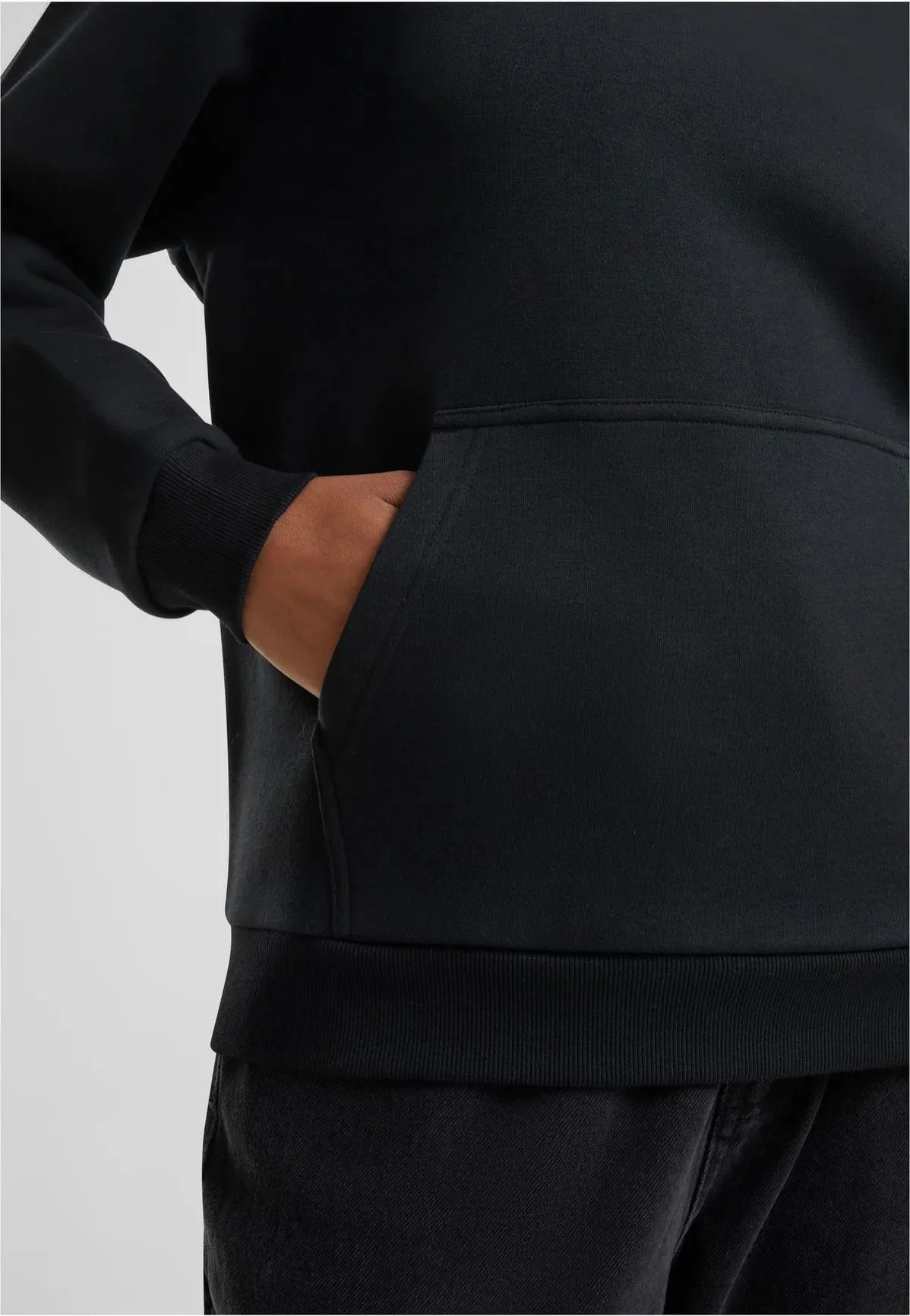 Urban Classics - Ladies Fluffy Black - Hoodie