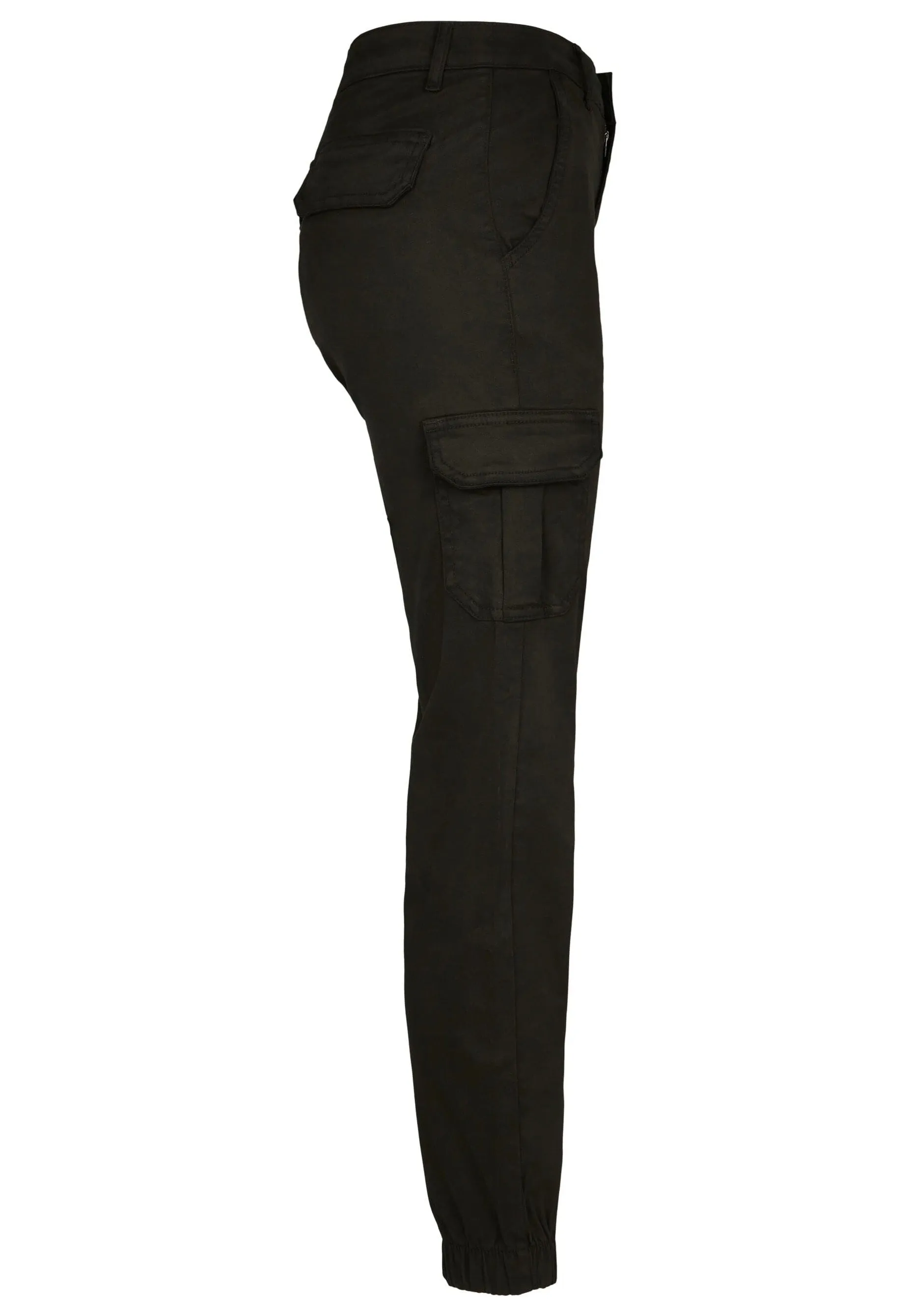 Urban Classics - Ladies High Waist Cargo Black - Pants