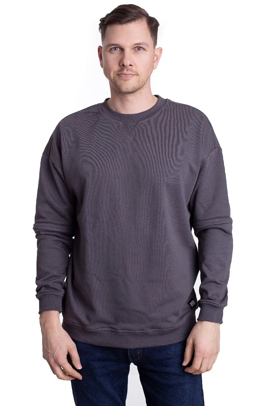 Urban Classics - Zip Away Oversized Terry Crew Darkshadow - Sweater