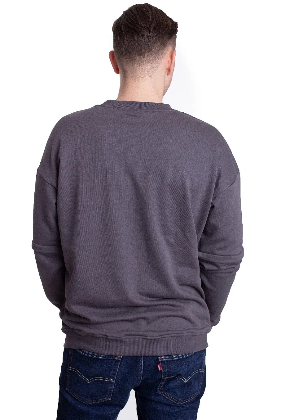 Urban Classics - Zip Away Oversized Terry Crew Darkshadow - Sweater