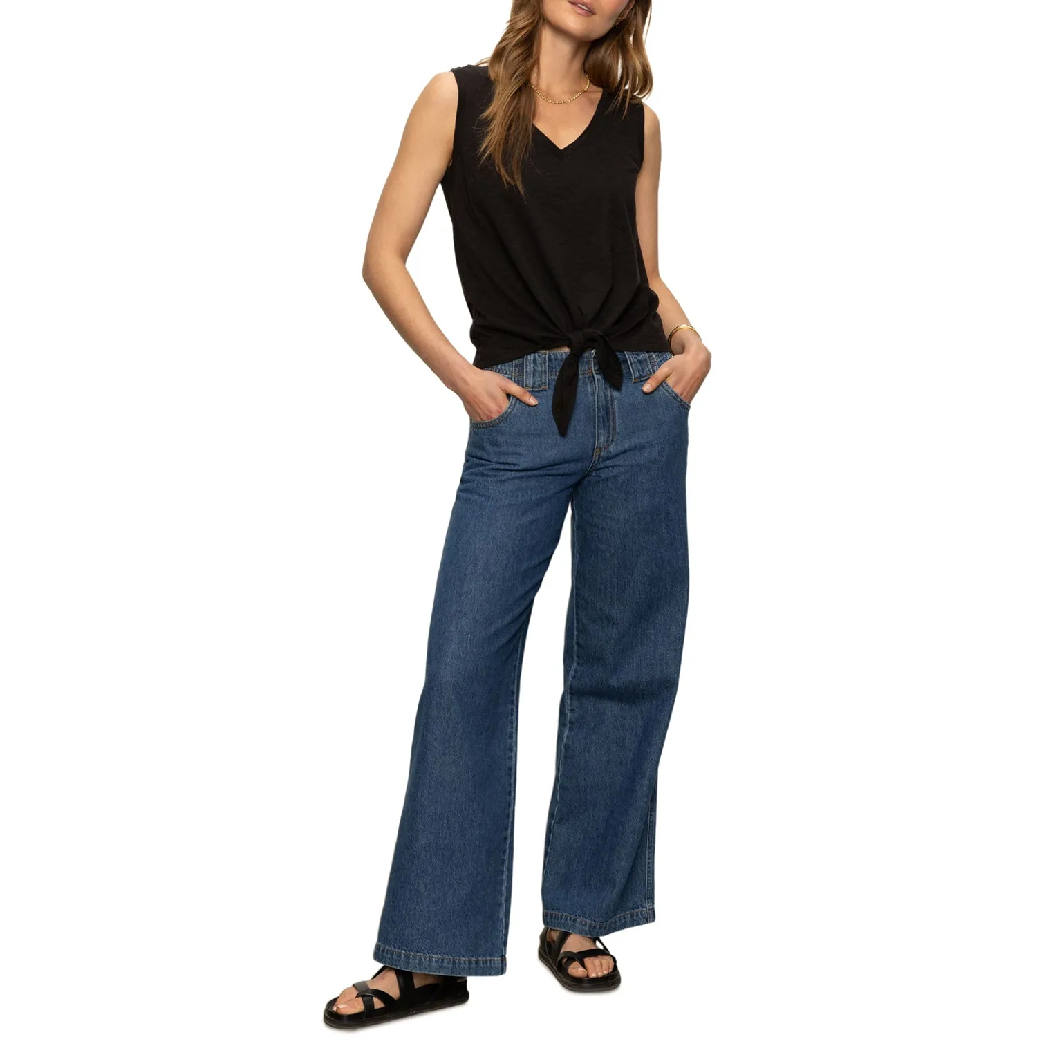 V-NECK TIE TANK