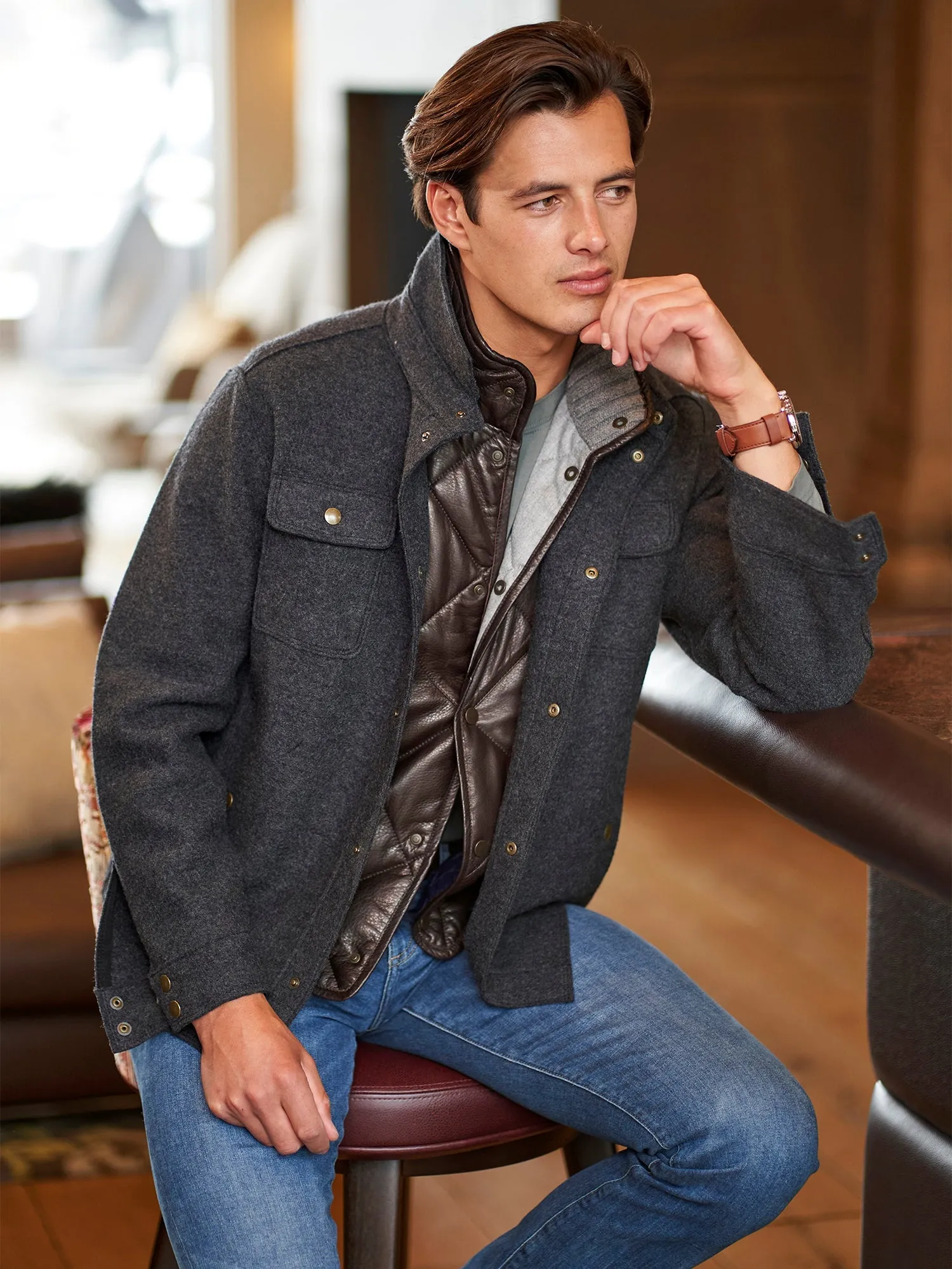Valentin Wool Shirt Jacket