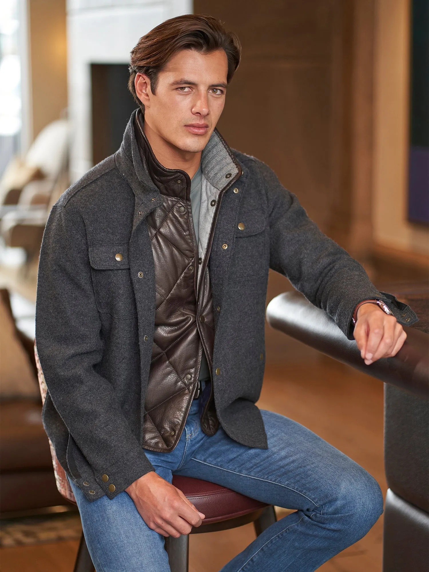Valentin Wool Shirt Jacket