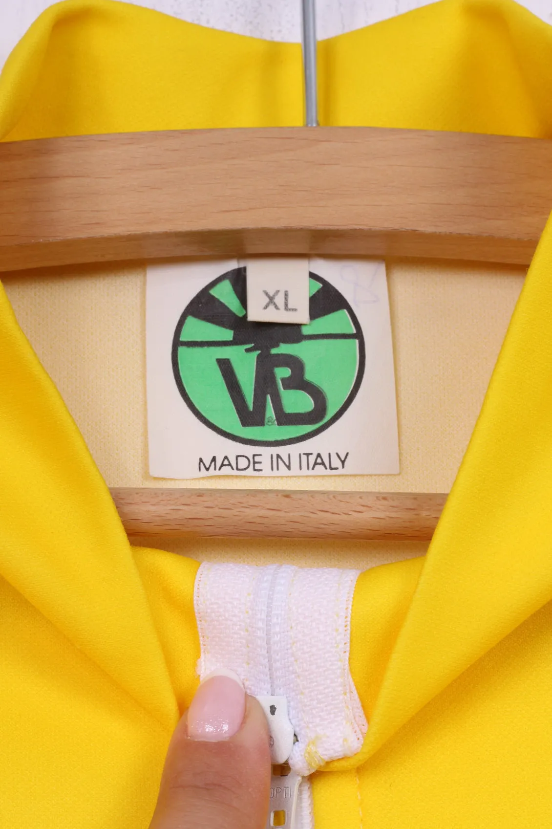 VB Maratona delle 12 rocche Men XL Cycling Shirt Yellow Bike Short Sleeve Rimini 1995