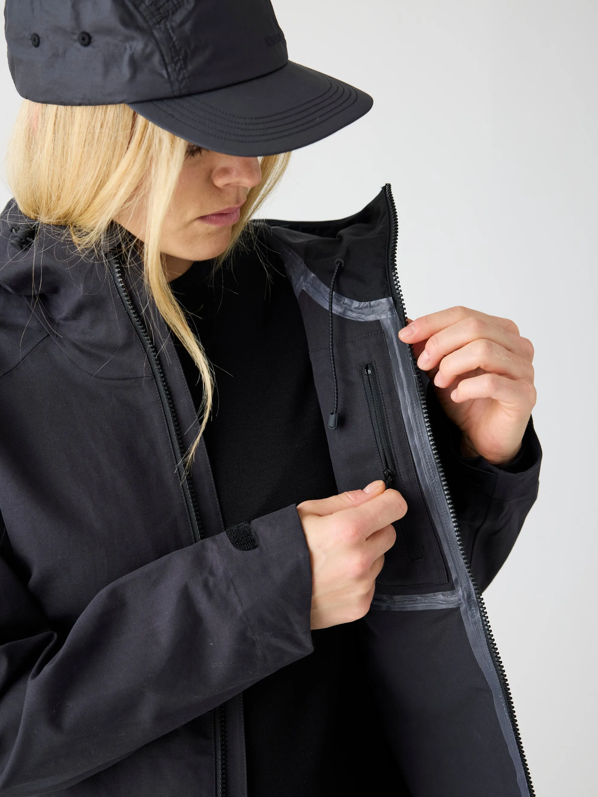 Vent Canvas 270 shell jacket - GOTS/Vegan - Black Jet Knowledge Cotton