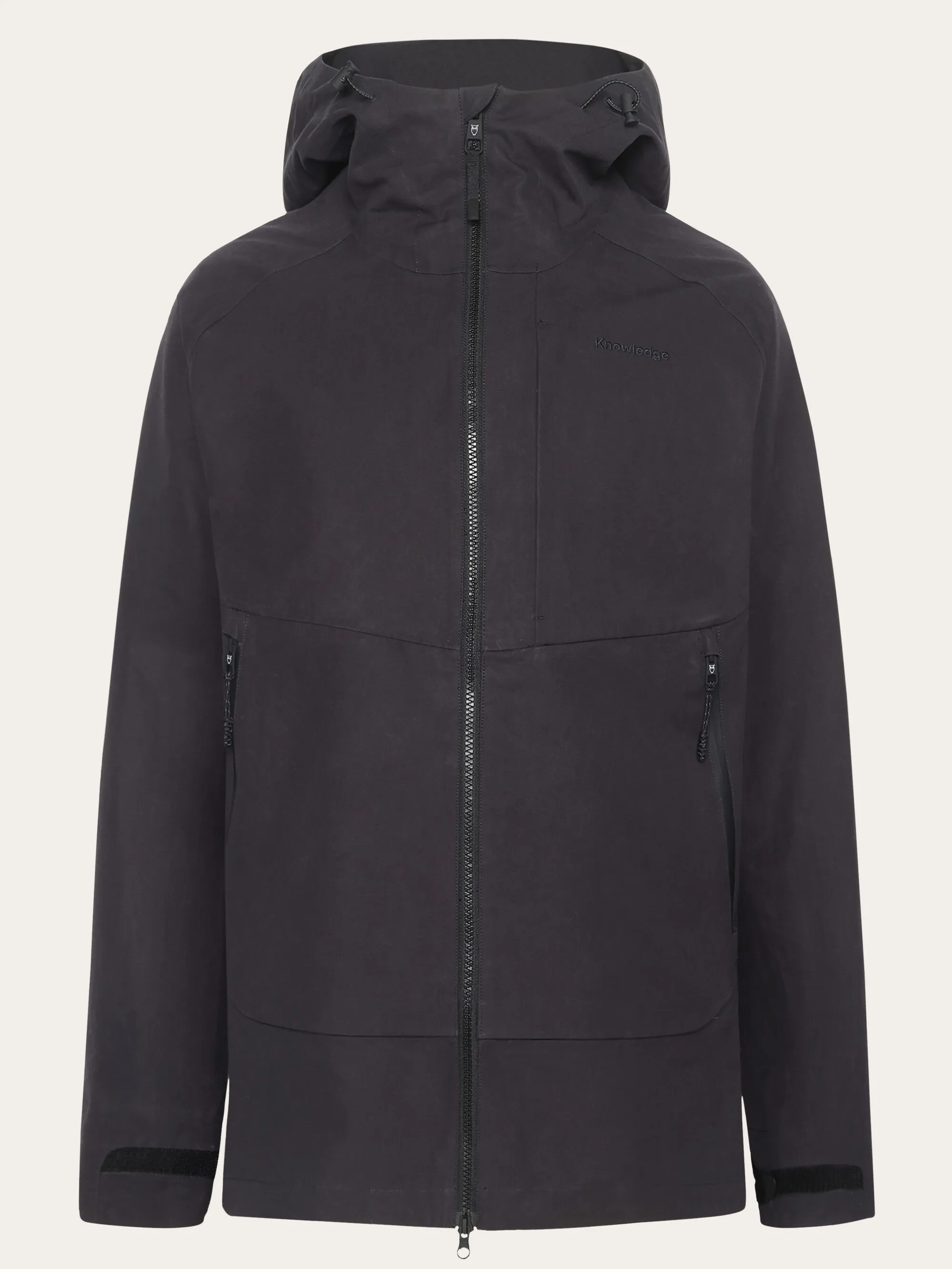 Vent Canvas 270 shell jacket - GOTS/Vegan - Black Jet Knowledge Cotton