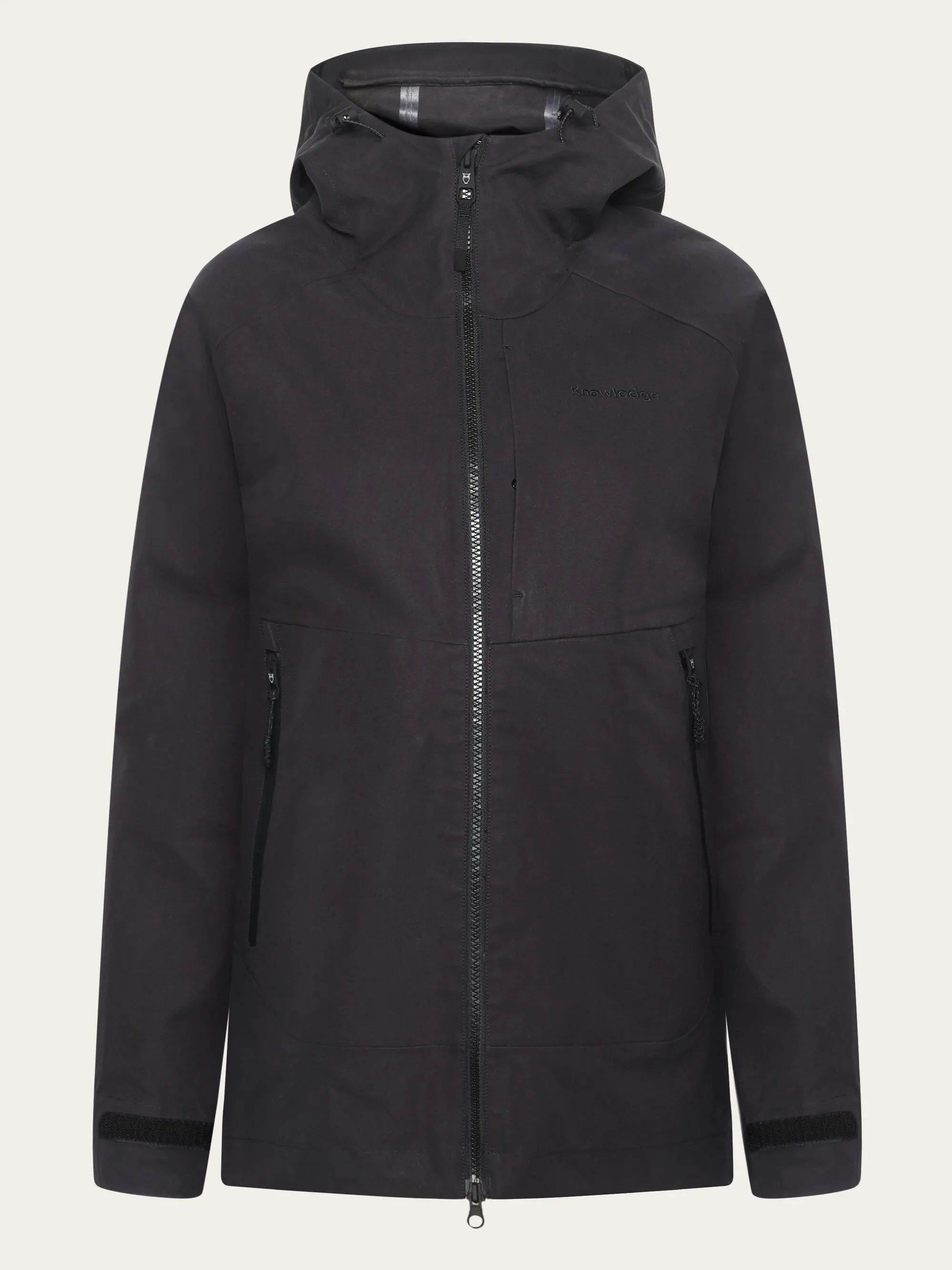 Vent Canvas 270 shell jacket - GOTS/Vegan - Black Jet Knowledge Cotton