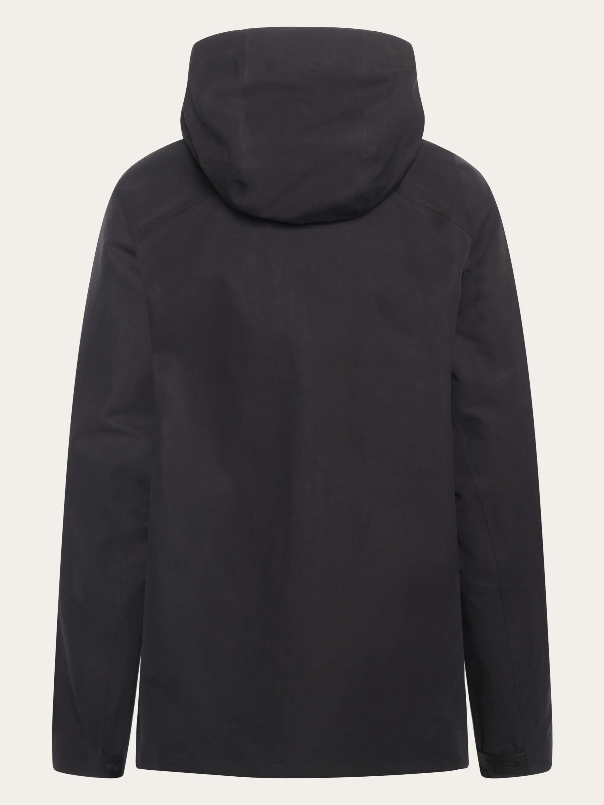 Vent Canvas 270 shell jacket - GOTS/Vegan - Black Jet Knowledge Cotton