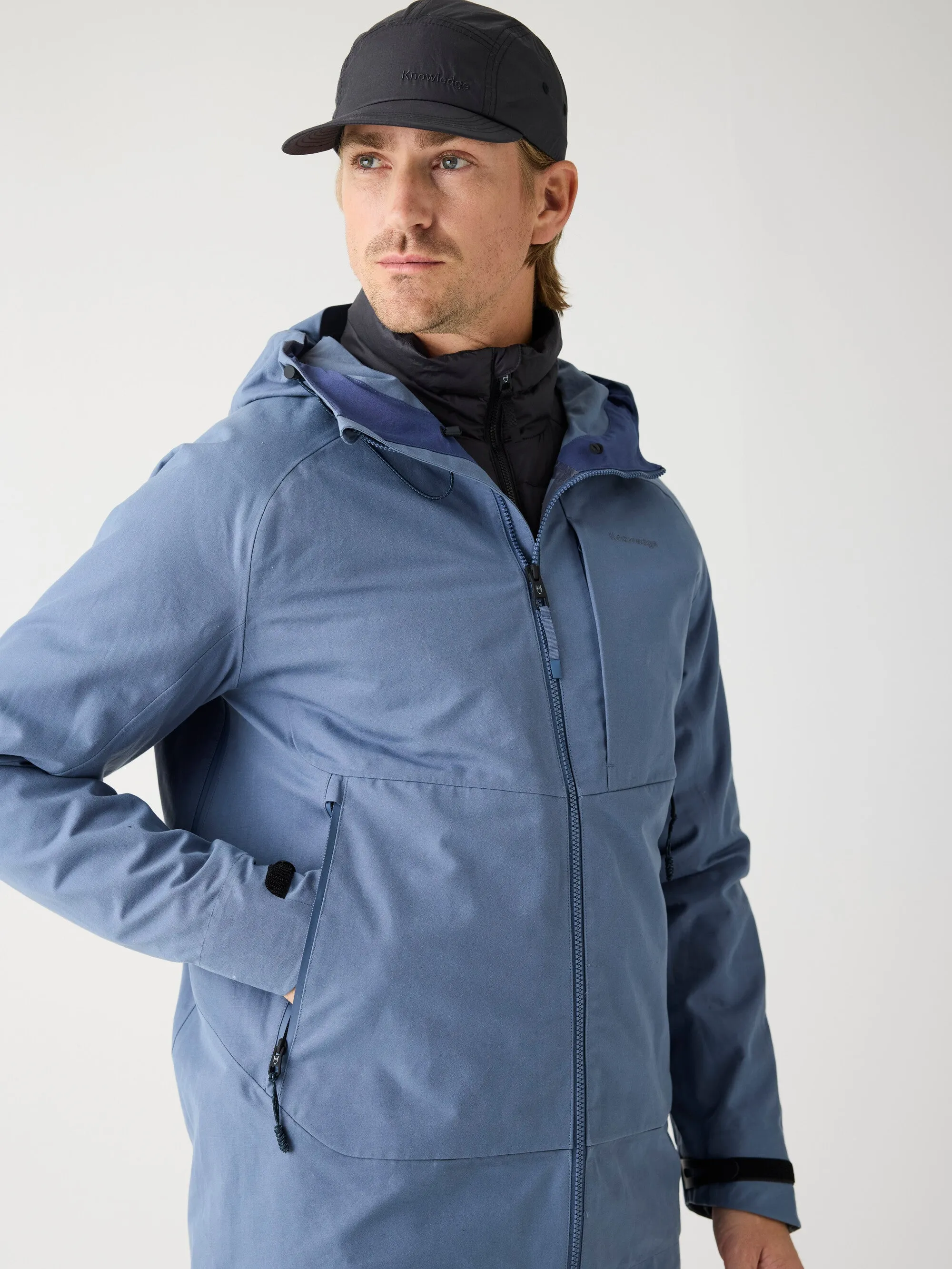 Vent Canvas 270 shell jacket - GOTS/Vegan - Vintage Indigo Knowledge Cotton