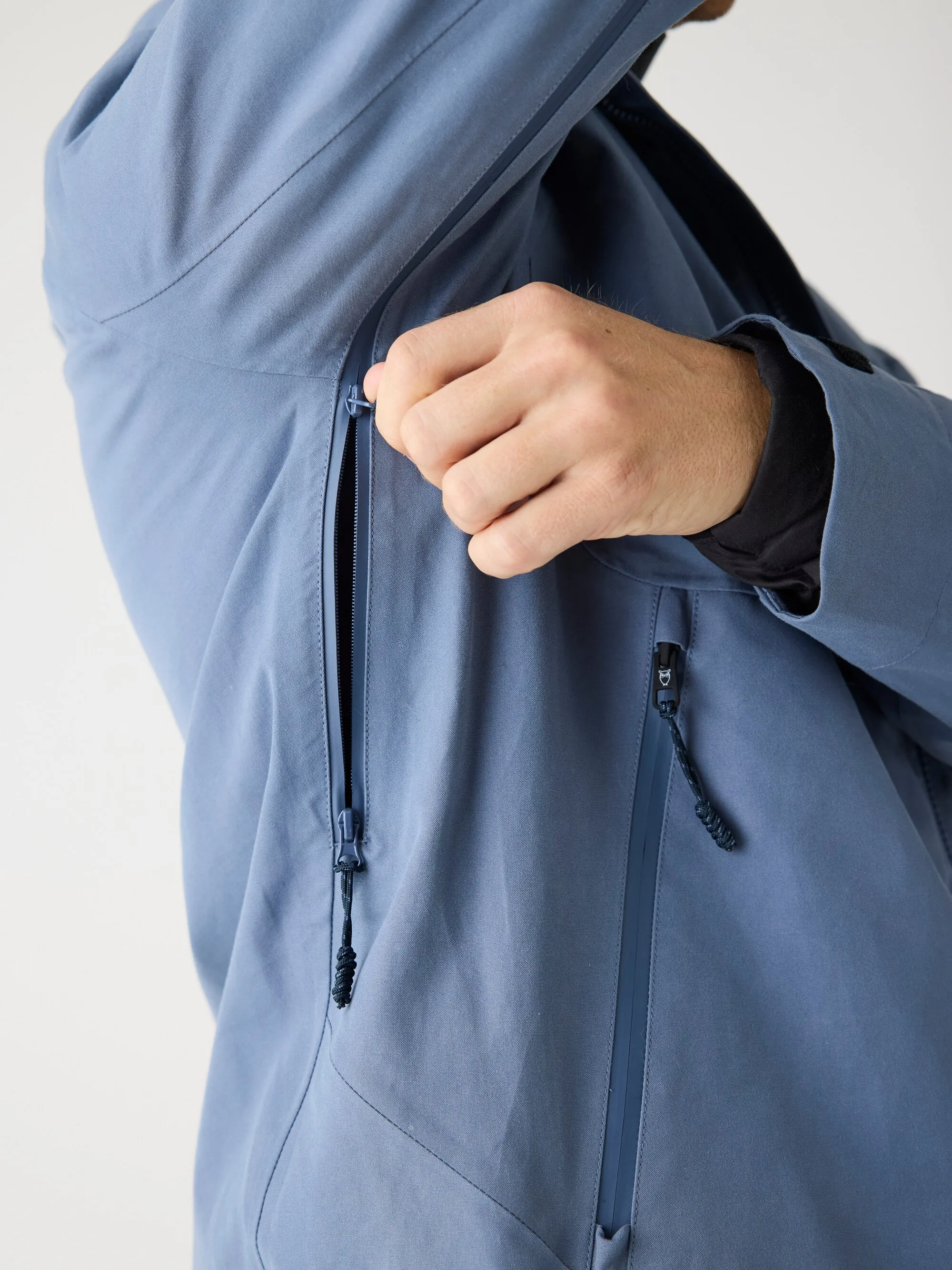 Vent Canvas 270 shell jacket - GOTS/Vegan - Vintage Indigo Knowledge Cotton