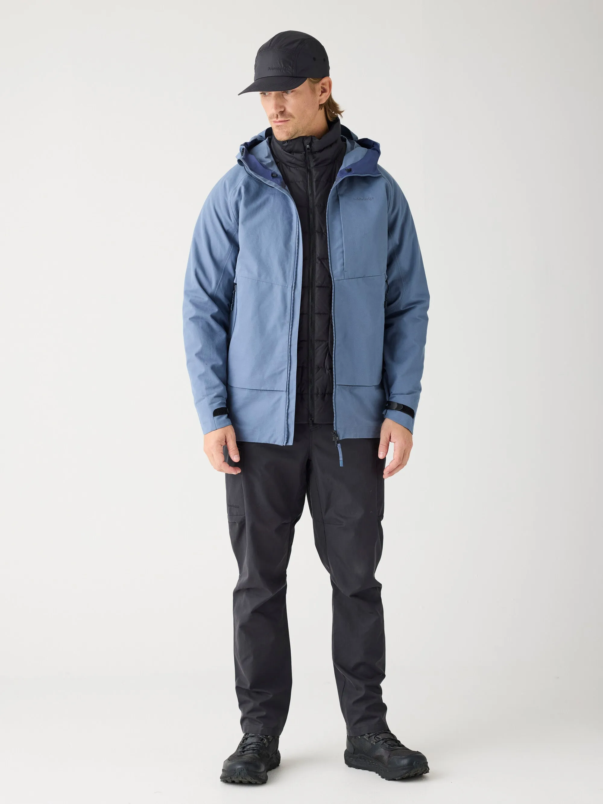 Vent Canvas 270 shell jacket - GOTS/Vegan - Vintage Indigo Knowledge Cotton