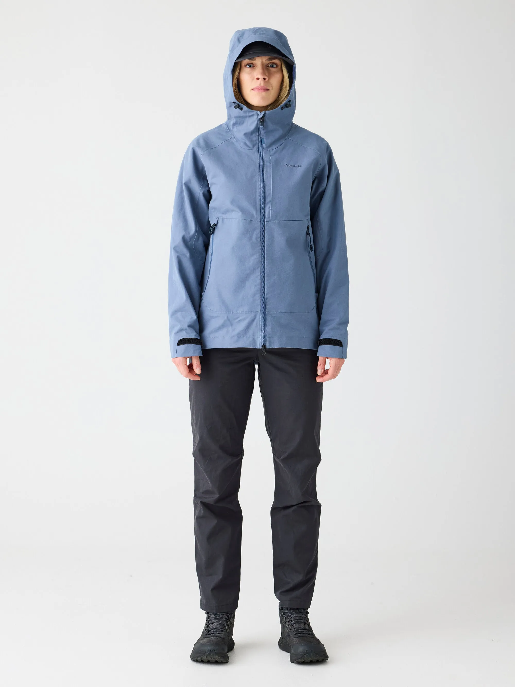Vent Canvas 270 shell jacket - GOTS/Vegan - Vintage Indigo Knowledge Cotton